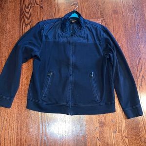 Michael Kors Men’s navy zip- up sweatshirt size XL